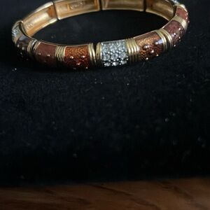Elegant Gold and Brown Bracelet